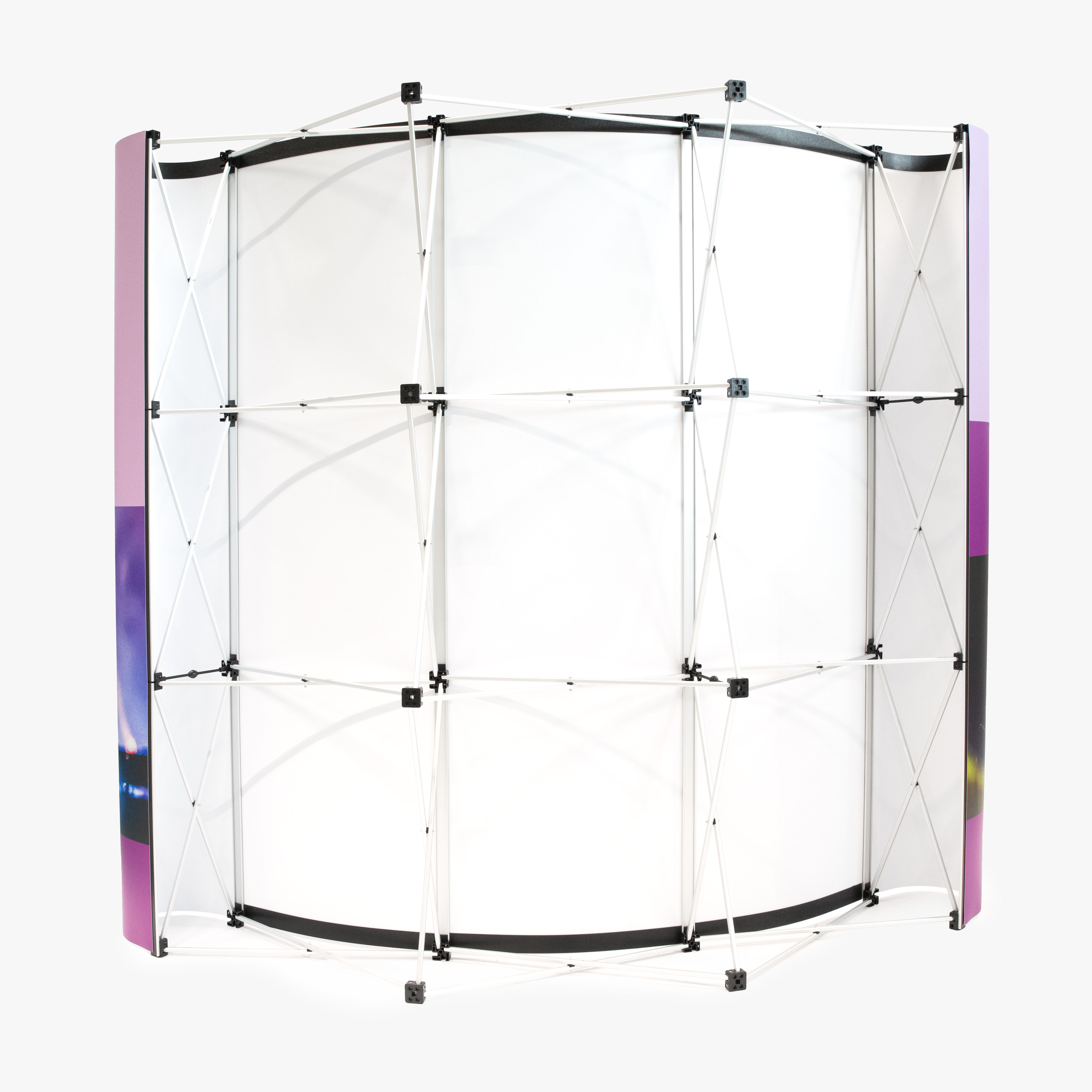 Gebogene Pop-up-Wand
