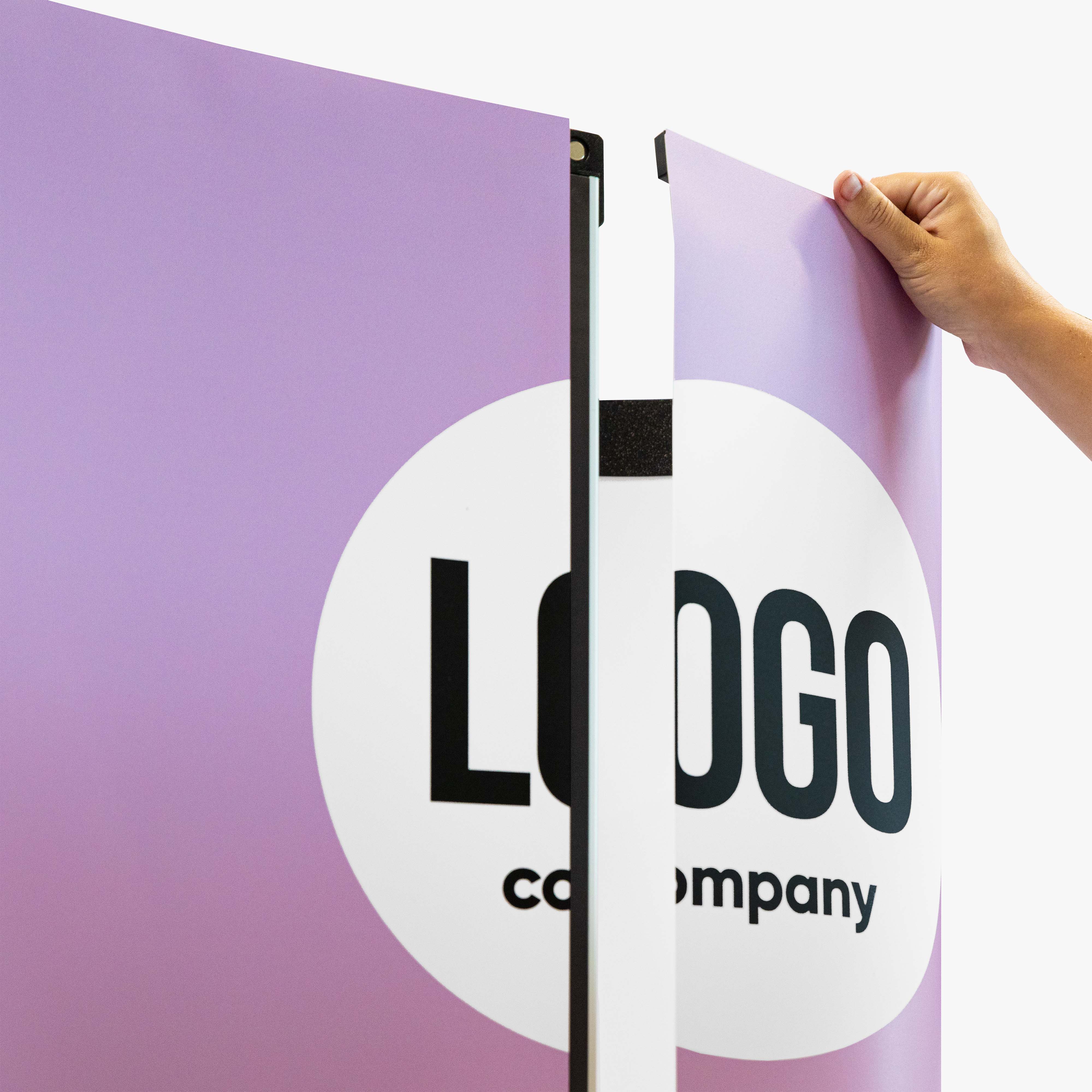 Gebogene Pop-up-Wand