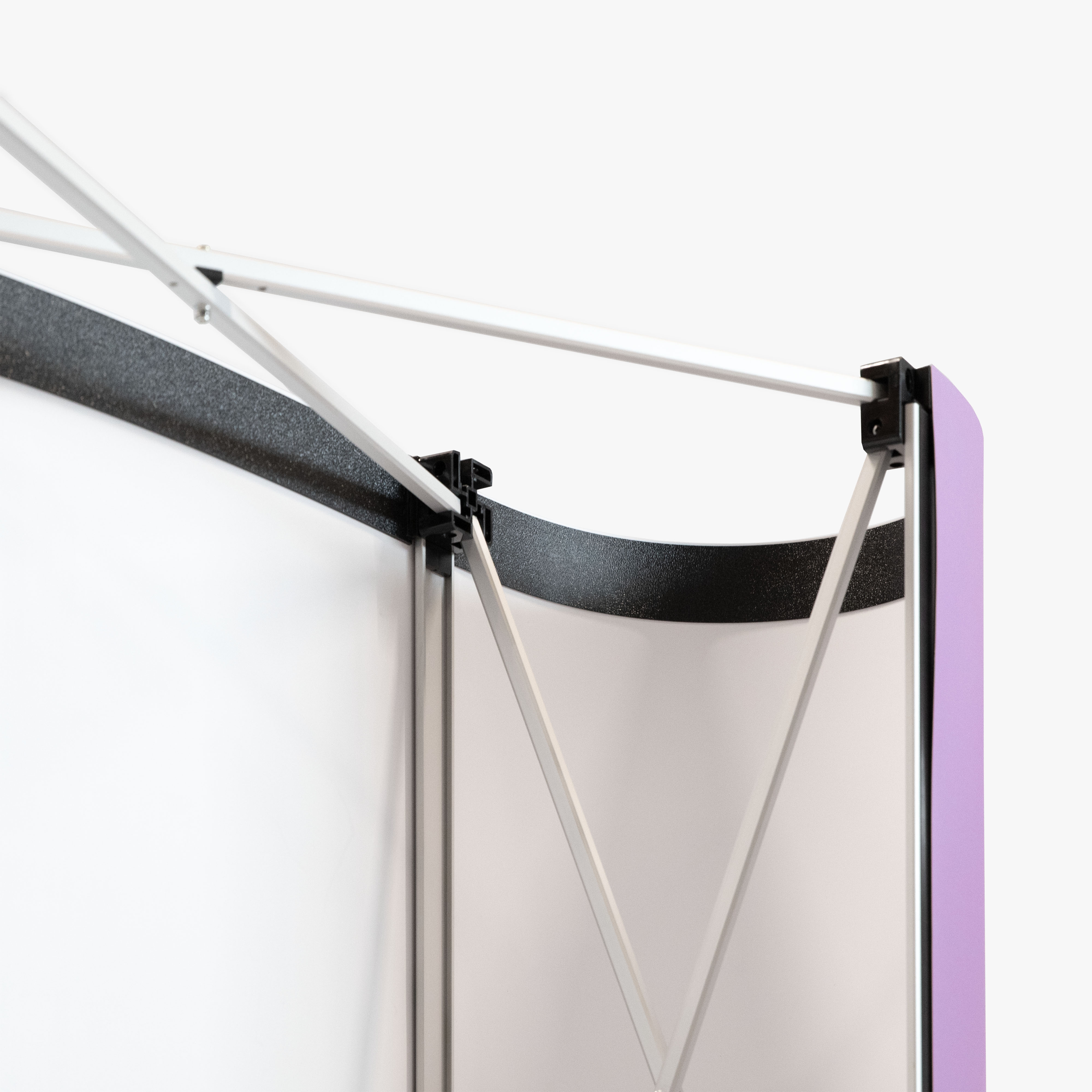 Gebogene Pop-up-Wand